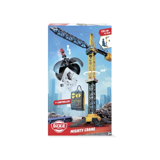 Žeriav Mighty Crane 110 cm s káblovým ovládaním – Dickie Toys D3729022