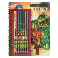 Dino World Omaľovánky s pastelkami