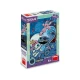 Neónové detské puzzle Stitch XL – 100 veľkých dielikov, ktoré svietia v tme, ideálne pre deti od 5 rokov.