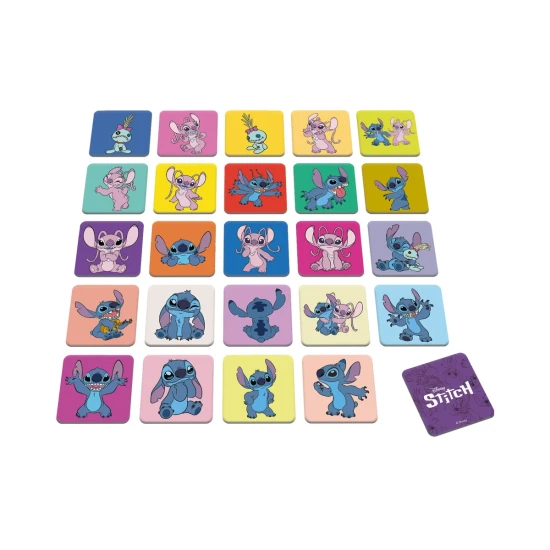 Pexeso Stitch a Angel – pamäťová hra s 48 kartičkami s motívmi z Disney rozprávky