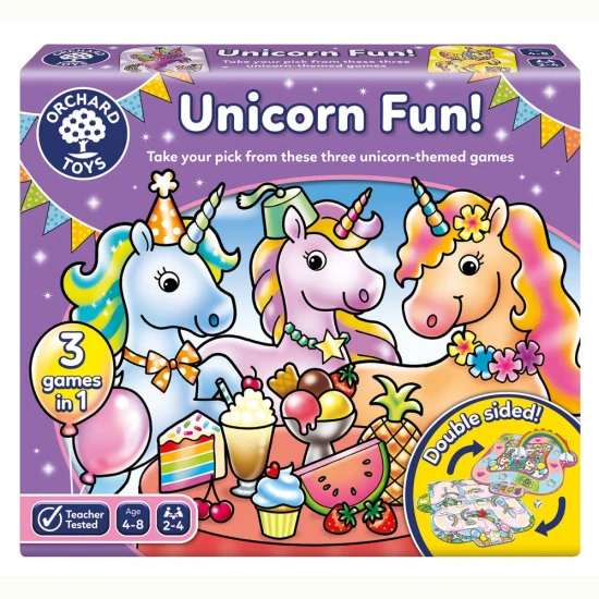 Detská hra Zábava s jednorožcami – 3 hry v 1