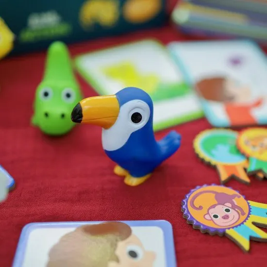 Hra Veselá džungľa spoločenská hra plná pohybu a šikovnosti.