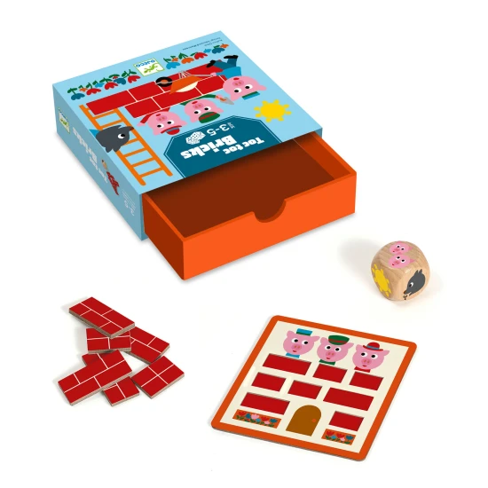 Kocková hra Toc Toc Bricks – Djeco DJ00839