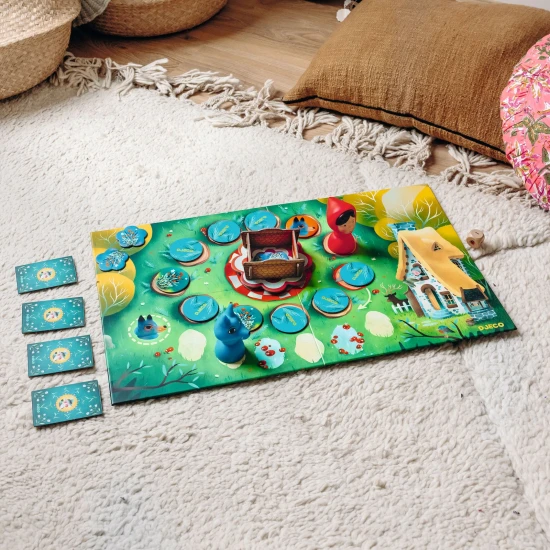 Hra na pamäť a spoluprácu Červená čiapočka