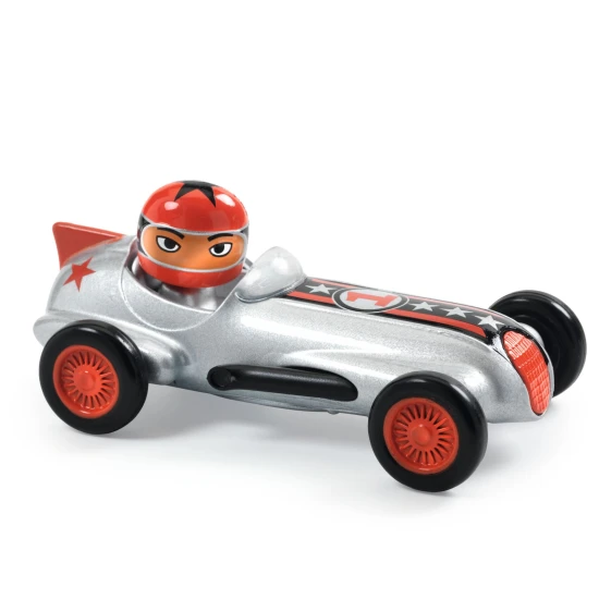 Kovové autíčko Crazy Motors Silver Super Speed – Djeco DJ05453