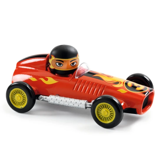Kovové autíčko Crazy Motors Red Super Speed – Djeco DJ05455
