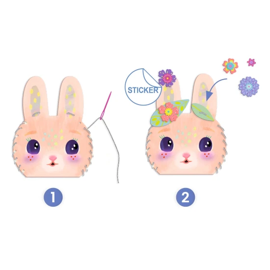 Djeco Kreatívna sada Šitie kabelky Miss Bunny