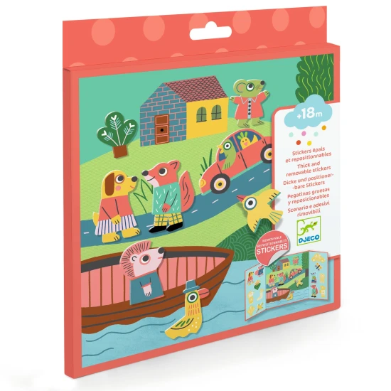 Odnímateľné samolepky Zvieratká