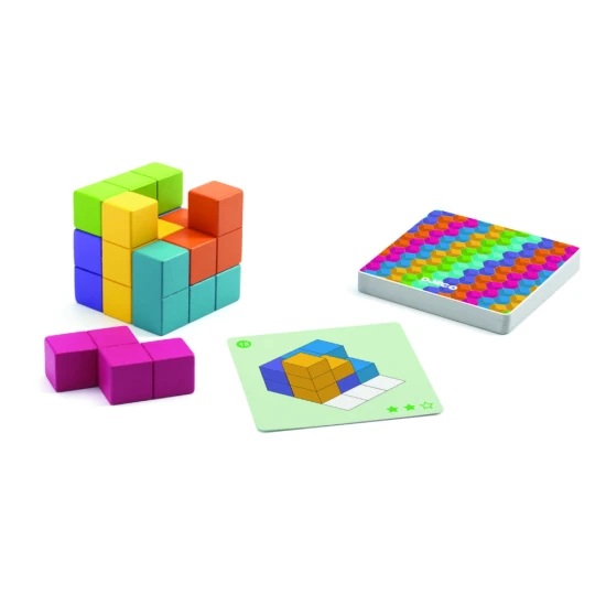 Priestorový hlavolam, tetris v kocke. 