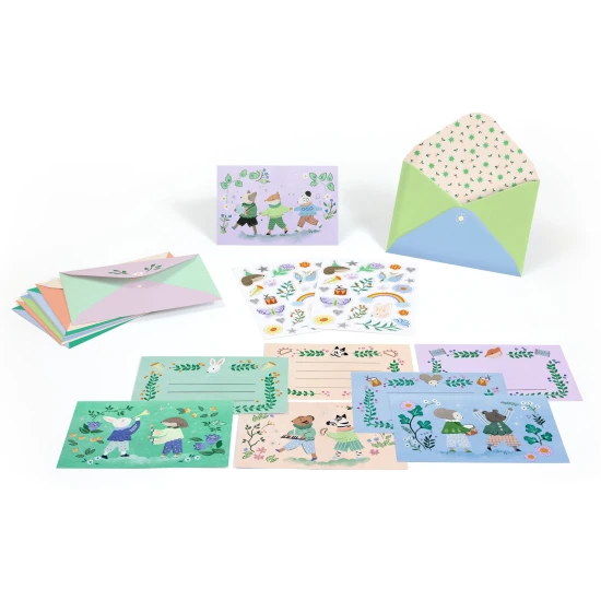 Sprievod zvierat: 8 pozvánok & samolepky