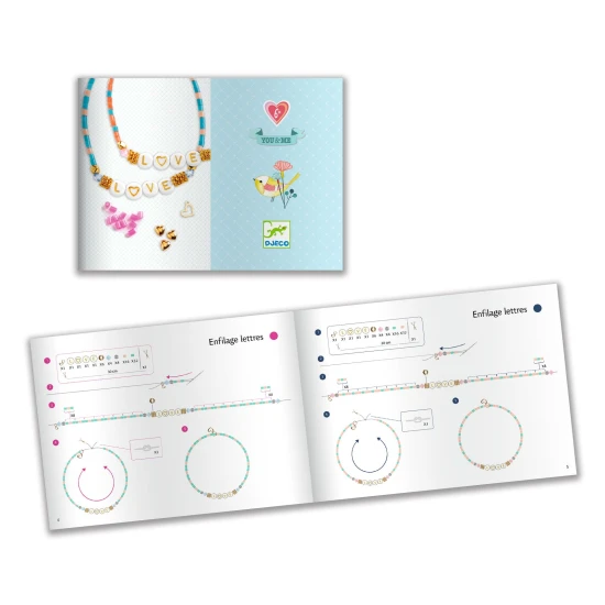 2 korálkové náramky Navliekanie písmen