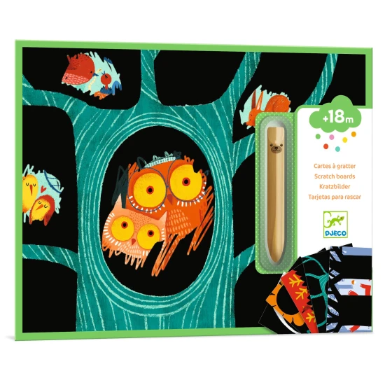 Učím sa o zvieratkách: Vyškrabovacie obrázky