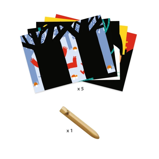 Učím sa o zvieratkách: Vyškrabovacie obrázky