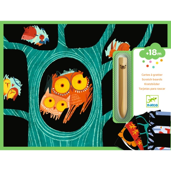 Učím sa o zvieratkách: Vyškrabovacie obrázky