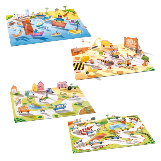 Zdvíhacie odnímateľné samolepky Vozidlá