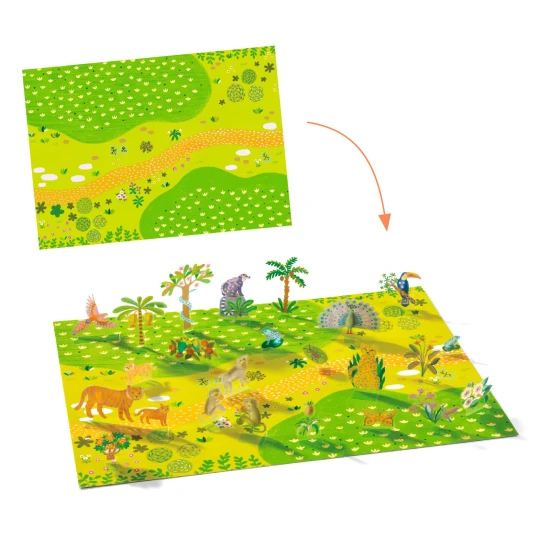 Zdvíhacie odnímateľné samolepky Zvieratá