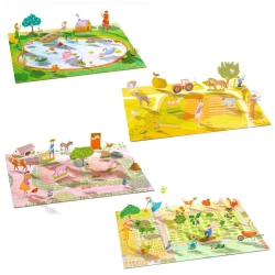 Zdvíhacie odnímateľné samolepky Farma