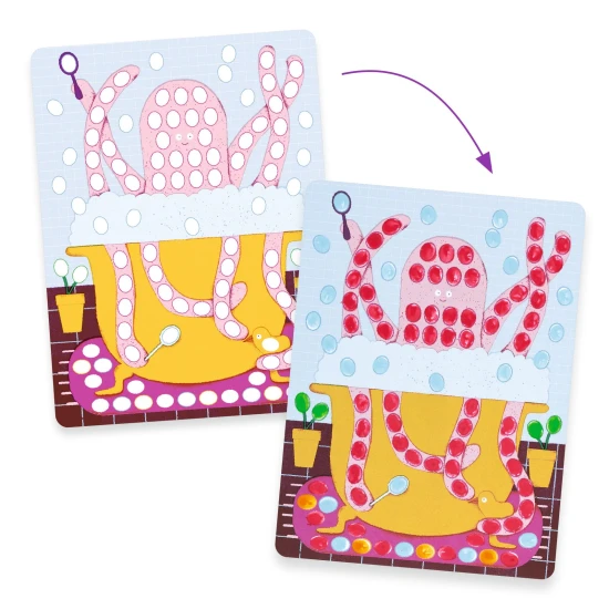 Maľovanie prstami Bodky a rybičky