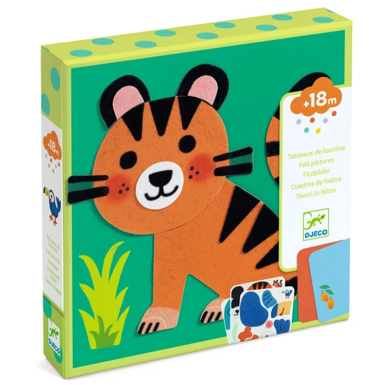 Plstené obrázky Mäkké zvieratká