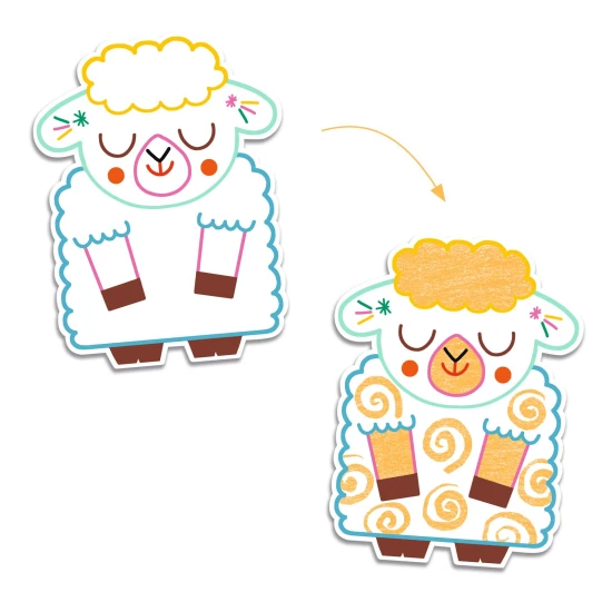 Magické vyfarbovanie farbičkou Domáce zvieratká