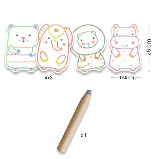 Magické vyfarbovanie farbičkou Divé zvieratká