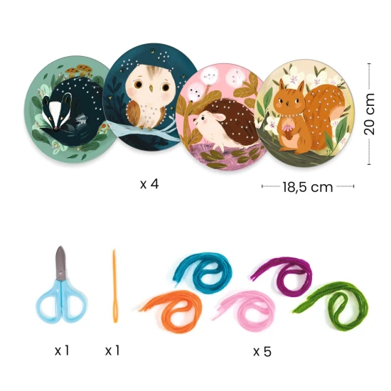 Úvod do navliekania/vyšívania vlnou pre predškolákov