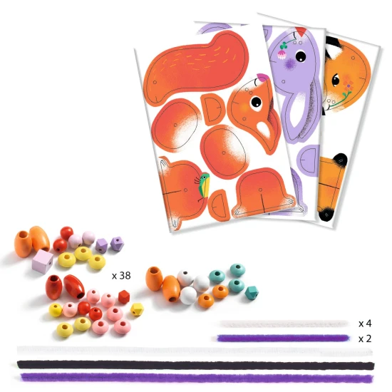 Navliekanie korálok Roztomilé zvieratká