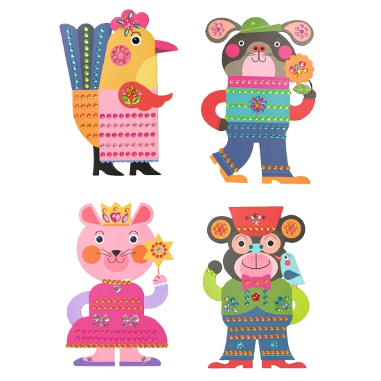 Tvorenie s kamienkami Zvieratká a drahokamy