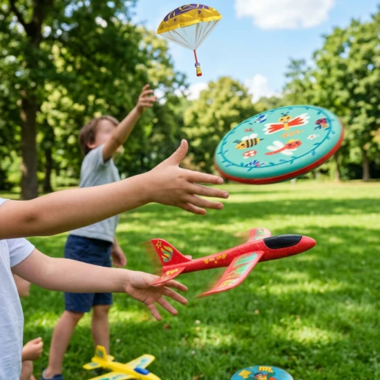Lietadielko na poskladanie a ozdobenie samolepkami.