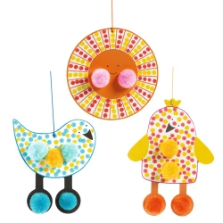 Maľovanie Bodky a brmbolce Na oblohe