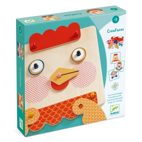 Drevená skladačka CreaFaces