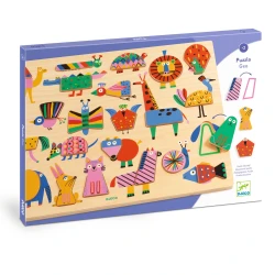 Drevené vkladacie puzzle Puzzlo Geo