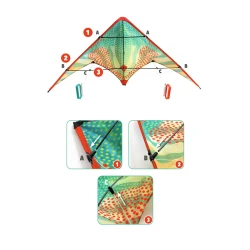 Akrobatický šarkan Red Dots