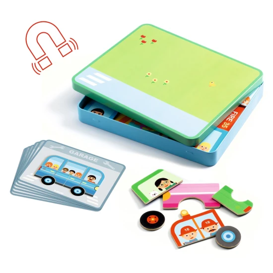 Magnetická skladačka Vozidlá