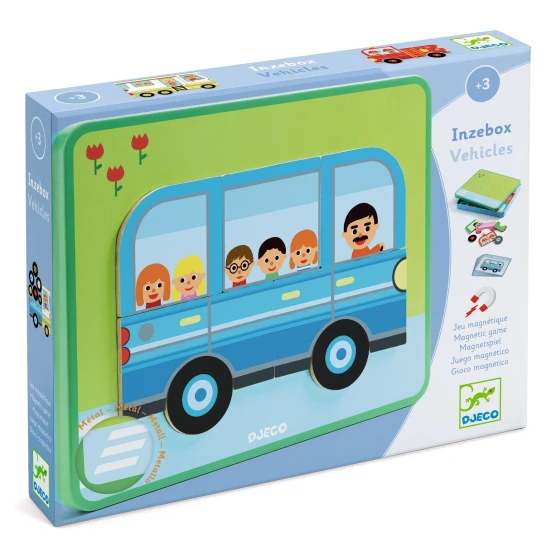 Magnetická skladačka Vozidlá