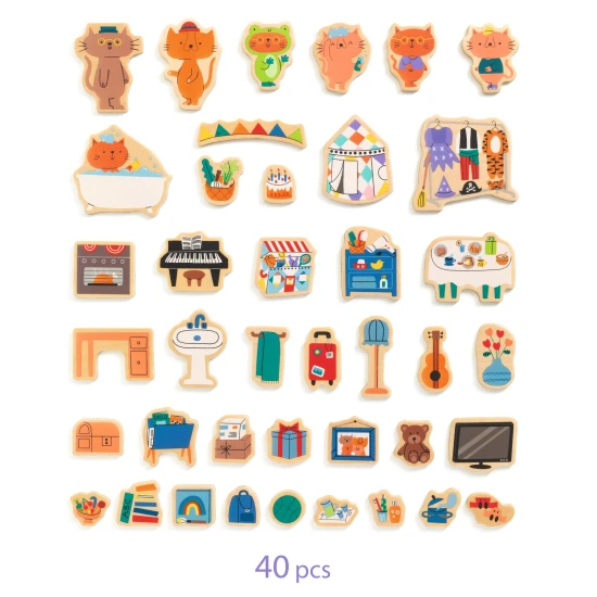 Magnetická hračka InZeBox Domček