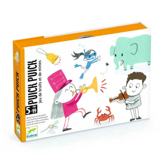 Kartová hra Bez slovíčok – pantomíma a zvuky pre deti a dospelých, rozvíja kreativitu a predstavivosť.