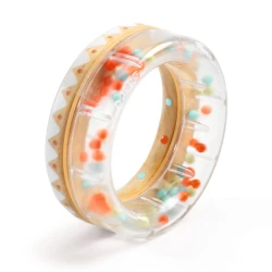 Koliesková hrkálka s guličkami