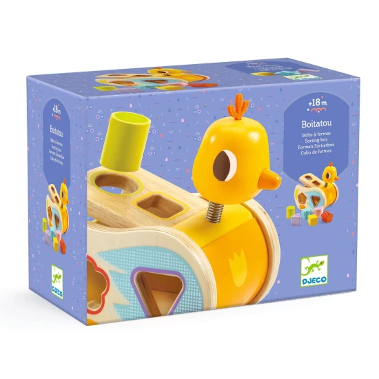 Drevená vkladačka Kuriatko