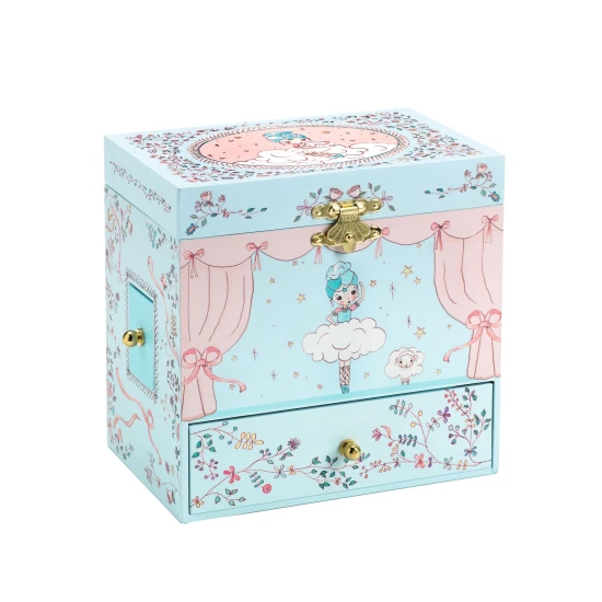 Hracia skrinka s 3 zásuvkami Balerína na pódiu