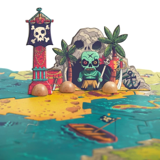 Arty Toys Obrovské puzzle Bitka Piráti vs Rytieri 30 ks