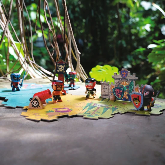 Arty Toys Obrovské puzzle Bitka Piráti vs Rytieri 30 ks