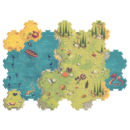 Arty Toys Obrovské puzzle Bitka Piráti vs Rytieri 30 ks