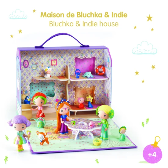 Tinyly figúrky Bluchka & psík Indie v maringotke