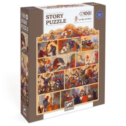Rozprávkové puzzle Kráľ Artuš 100 ks