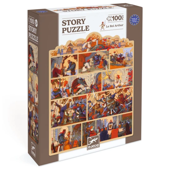 Rozprávkové puzzle Kráľ Artuš 100 ks