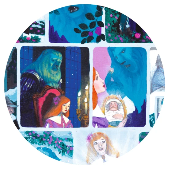 Rozprávkové puzzle Kráska a zviera 100 ks