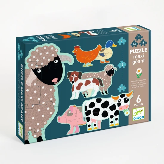 Obrovské puzzle Zvieratká