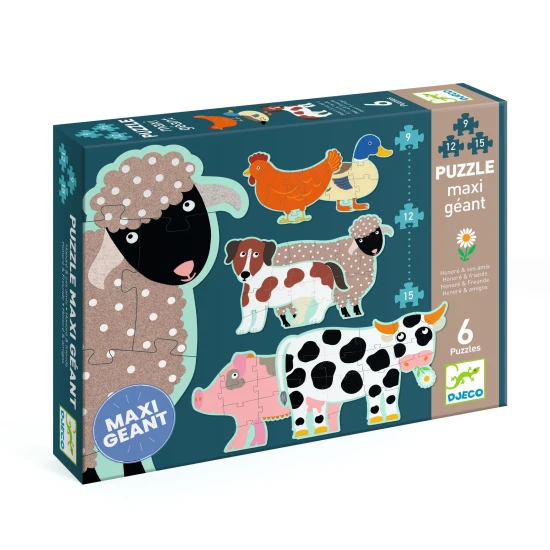 Obrovské puzzle Zvieratká 72 ks Djeco