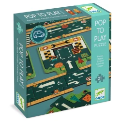 Pop to play puzzle Skladacia dráha pre autíčka